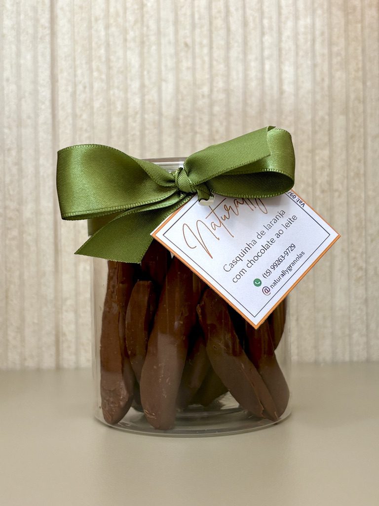 Casquinha de Laranja com Chocolate ao Leite 200g